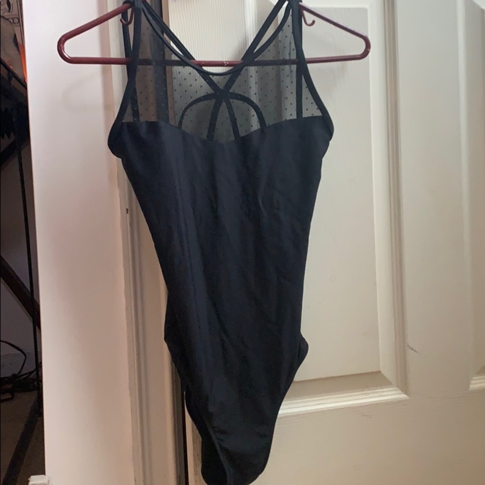 Wear Moi Black Polka Dot Black Ballet Leotard🖤